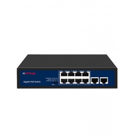 CP PLUS 8+2 FULL GIGABIT POE SWITCH WITH 8 GIGABIT POE PORTS & 2 GIGABIT UP-LINK PORTS CP-DNW-GPU8G2-96-V4